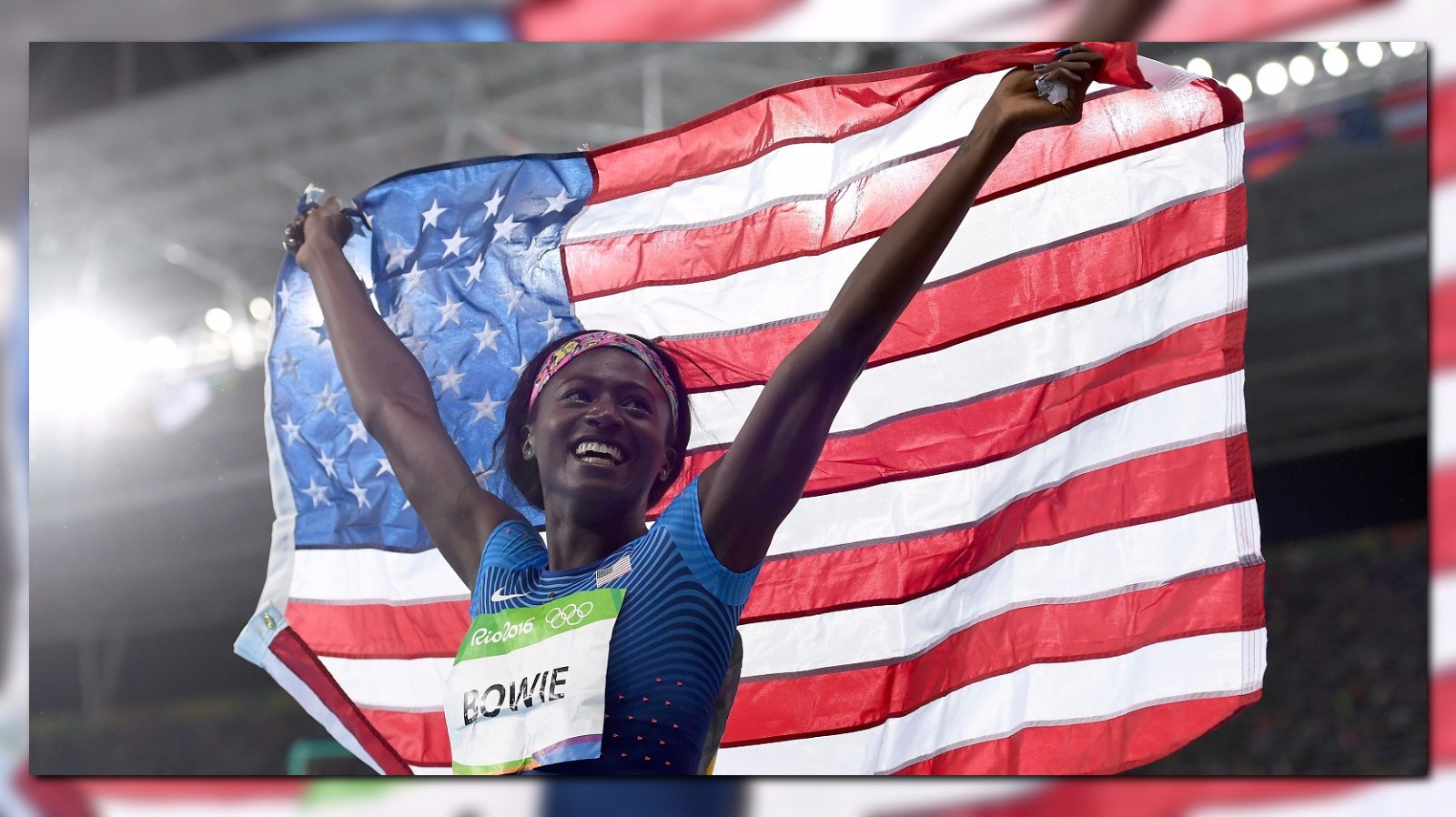 Olympic track and field star Tori Bowie